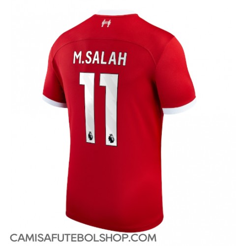 Camisa de time de futebol Liverpool Mohamed Salah #11 Replicas 1º Equipamento 2023-24 Manga Curta